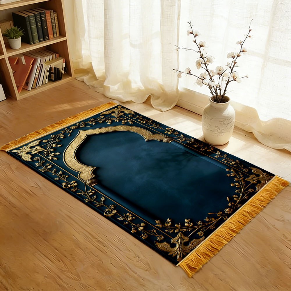 VIKAMA Muslim Prayer Rug with  - Maranta Prayer Plant review and price