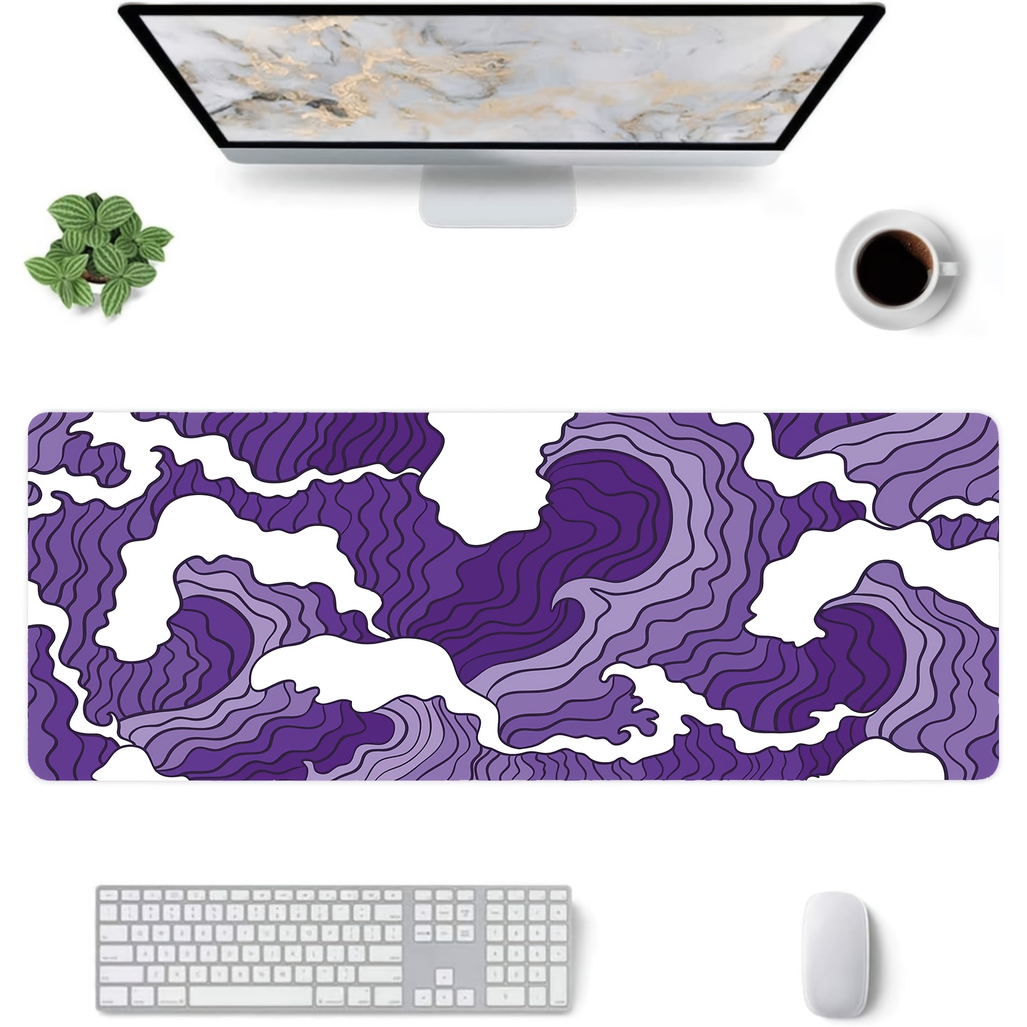 Purple and White Waves Art Des - Tradescantia Purple review and price